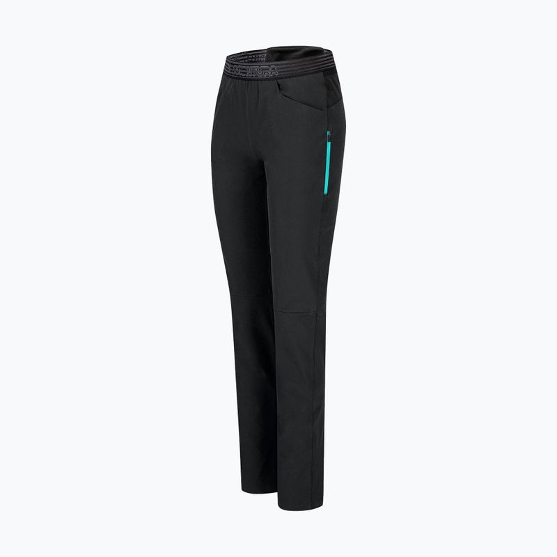 Pantaloni de trekking pentru femei Montura Rise antracite/turquoise 3