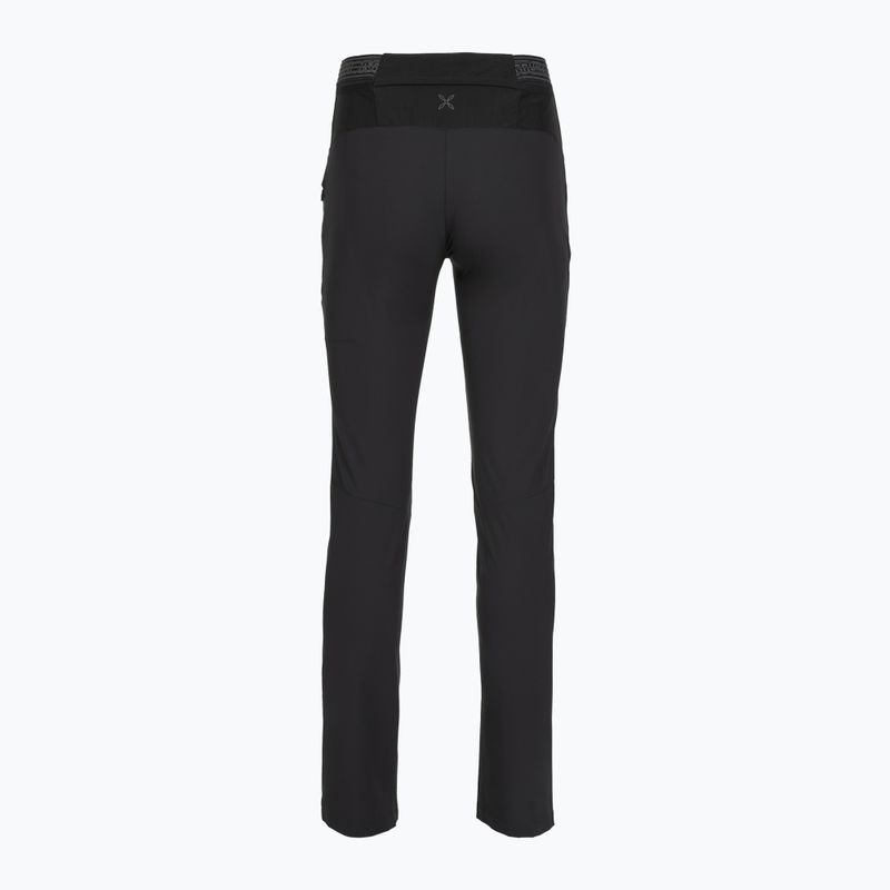 Pantaloni de trekking pentru femei Montura Rise antracite/turquoise 2