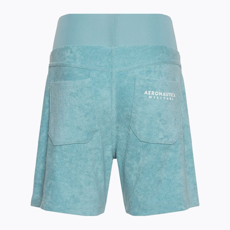 Pantaloni scurți pentru femei Aeronautica Militare Sport florida blue 2