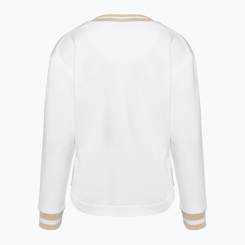 Hanorac pentru femei Aeronautica Militare Lady V-Neck bianco ottico 2