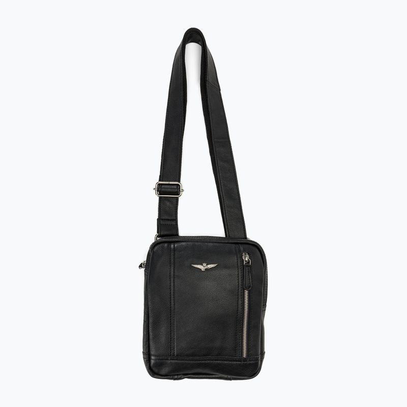 Borsetă pentru bărbați Aeronautica Militare Leather Shoulder black 5