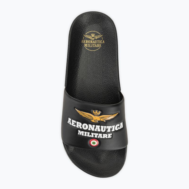 Papuci pentru bărbați Aeronautica Militare Beach jet black 5