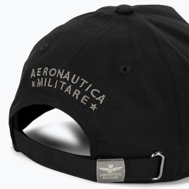 Șapcă pentru bărbați Aeronautica Militare Basic With Metal Eagle jet black 4