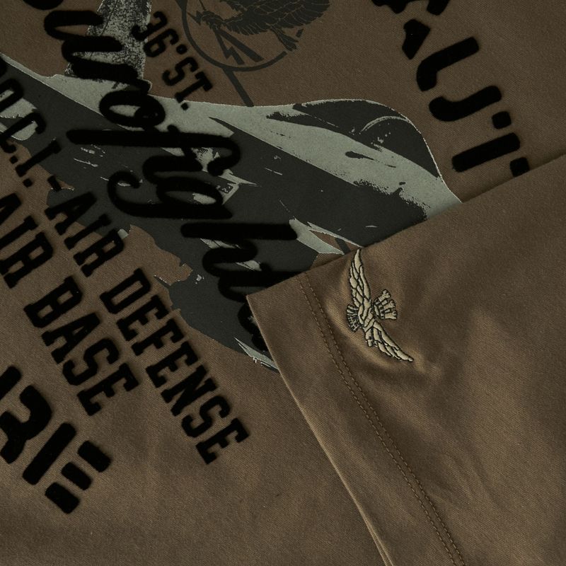 Tricou pentru bărbați Aeronautica Militare Flying Team light mud 4