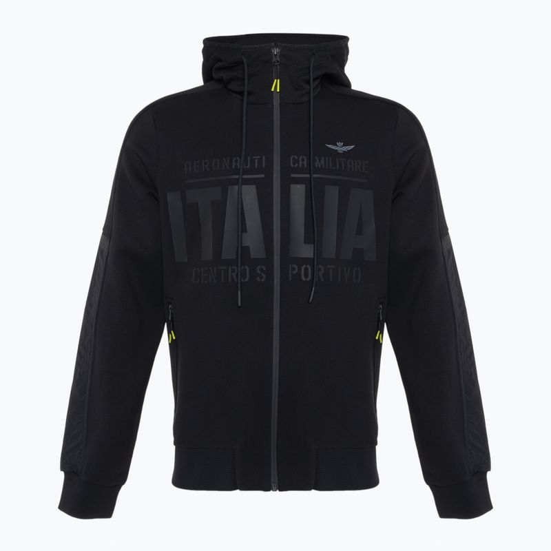 Hanorac pentru bărbați Aeronautica Militare Sport jet black