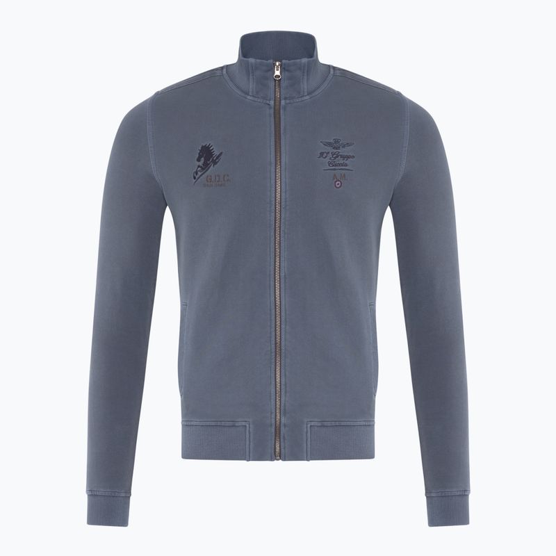 Hanorac pentru bărbați Aeronautica Militare Flying Team dark blue washed