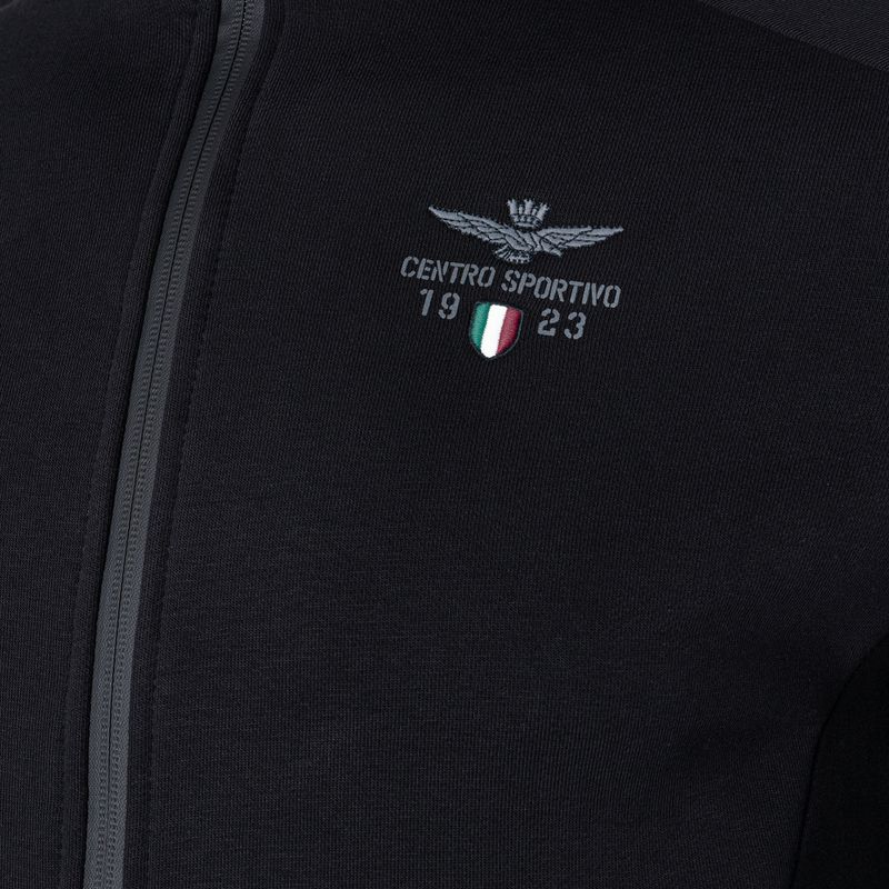 Hanorac pentru bărbați  Aeronautica Militare Sport jet black 5