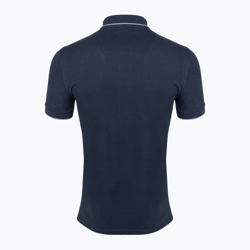 Tricou polo pentru bărbați Aeronautica Militare Essential blue/black 2