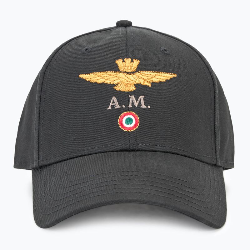 Șapcă pentru bărbați Aeronautica Militare Cotton With Logo jet black 2