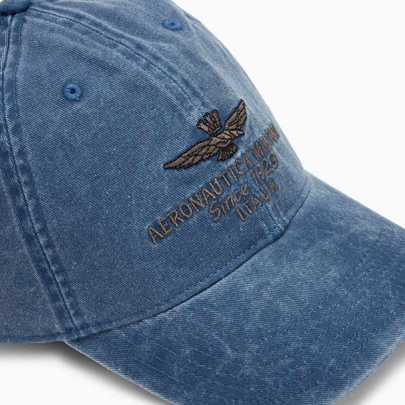 Șapcă pentru bărbați Aeronautica Militare Pigment Treated blue navy