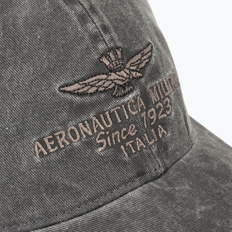 Șapcă pentru bărbați Aeronautica Militare Pigment Treated jet black
