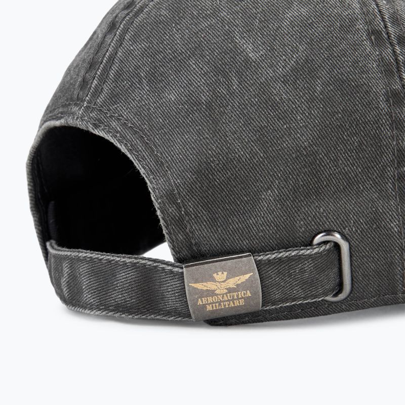 Șapcă pentru bărbați Aeronautica Militare Pigment Treated jet black