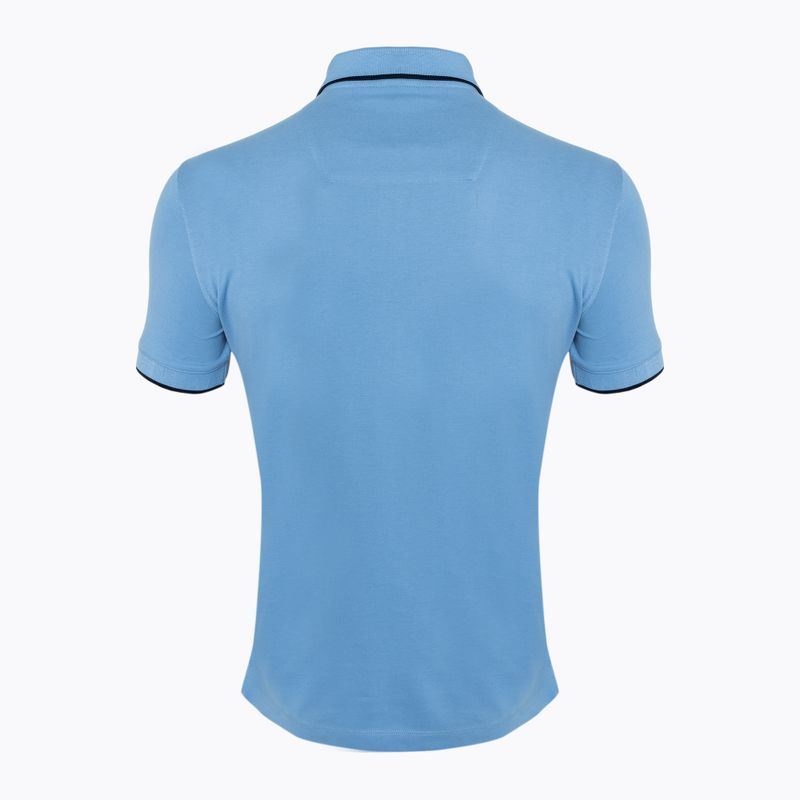 Tricou polo pentru bărbați Aeronautica Militare Essential light blue 2