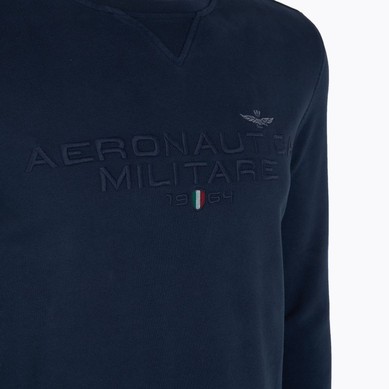 Bluză pentru bărbați Aeronautica Militare 251FE1985F539 blu navy washed 3