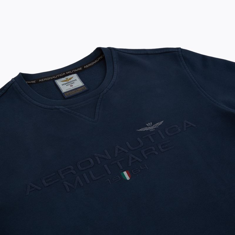 Bluză pentru bărbați Aeronautica Militare 251FE1985F539 blu navy washed 4