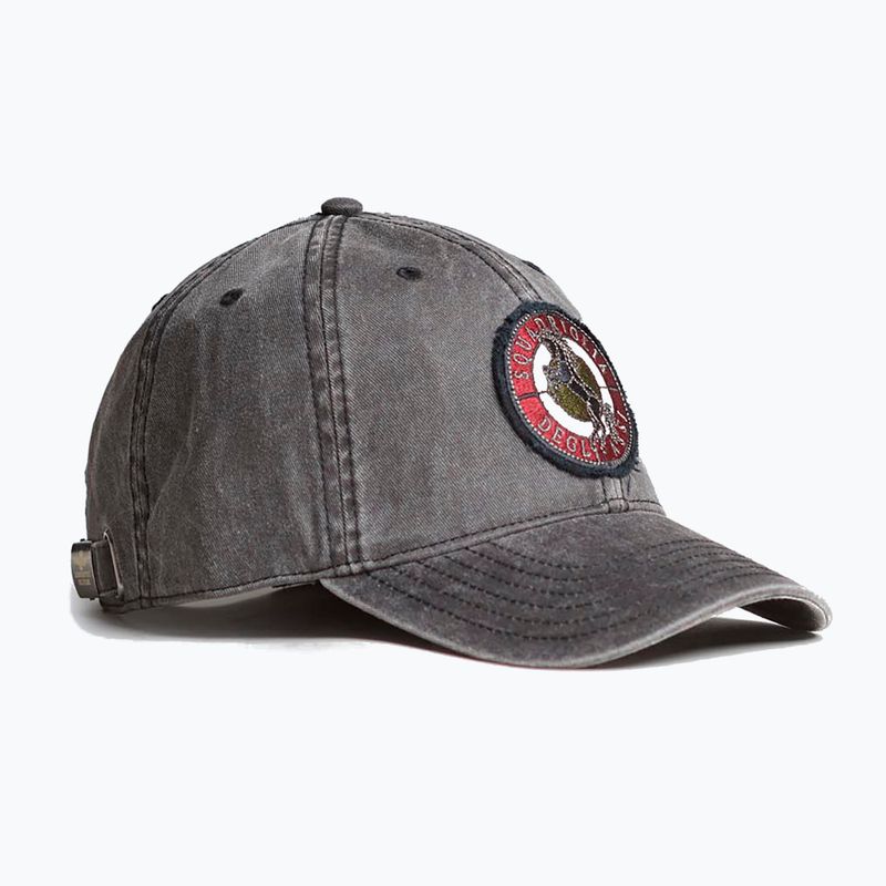 Bărbați Aeronautica Militare baseball cap 251HA1211CT2476 negru spălat