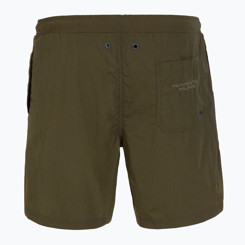 Pantaloni scurți de baie pentru bărbați Aeronautica Militare 251BW224CT3538 olive militar 2
