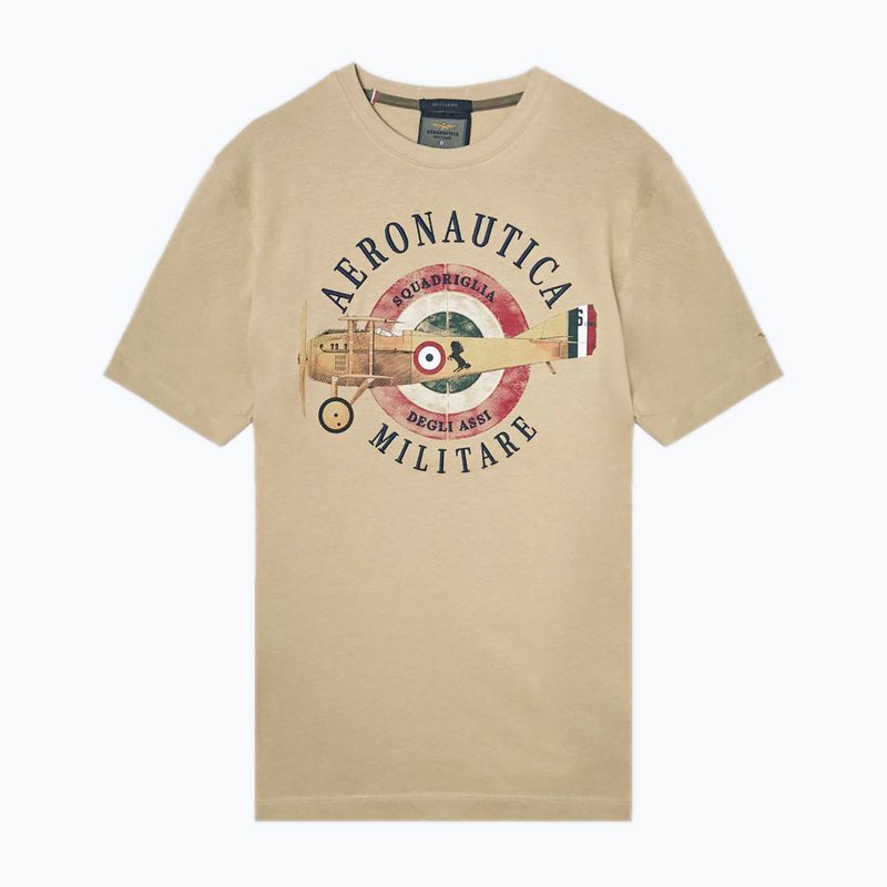 Tricou pentru bărbați Aeronautica Militare Squadriglia degli Assi antelope beige