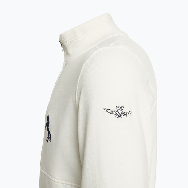 Hanorace pentru bărbați Aeronautica Mailitare 251FE2006F581 lapte alb 3