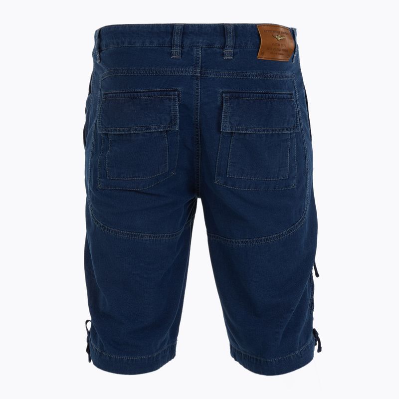 Pantaloni scurți pentru bărbați Aeronautica Militare 251BE252CT3507 indigo 2