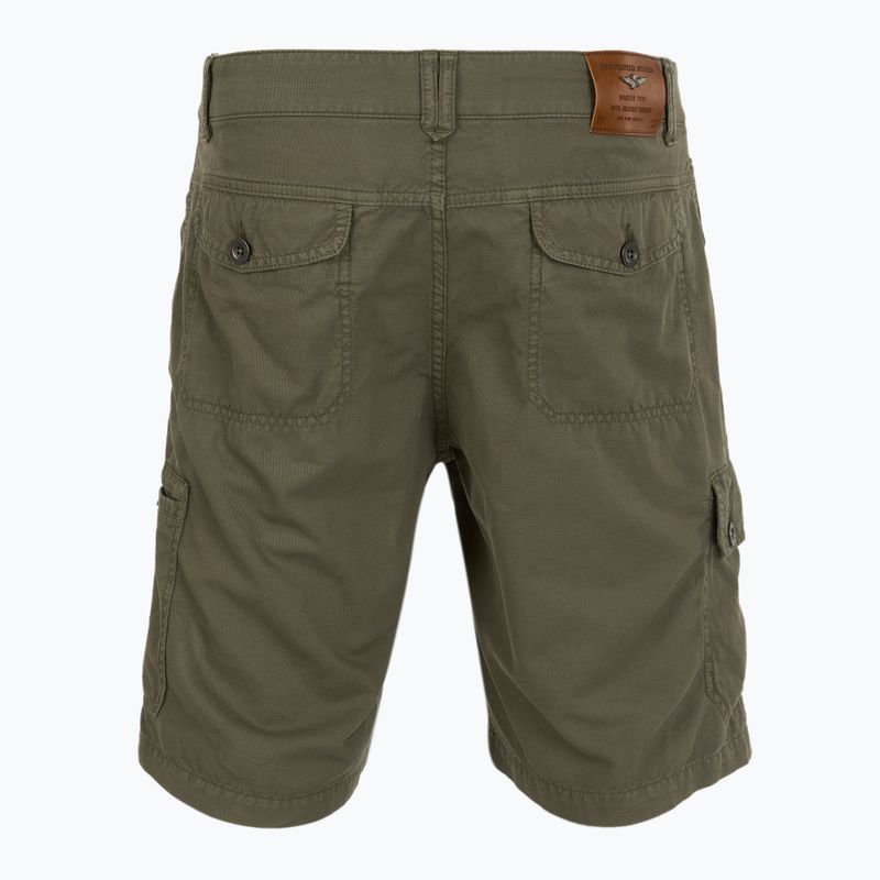 Pantaloni scurți pentru bărbați  Aeronautica Militare 251BE259CT3526 military olive washed 2
