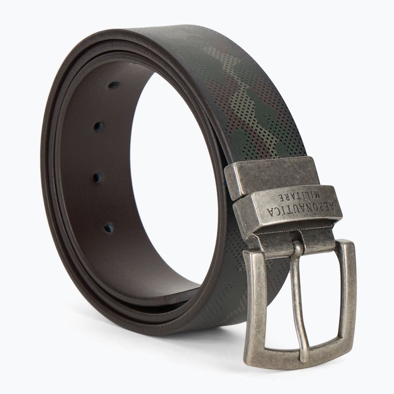 Curea de pantaloni pentru bărbați Aeronautica Militare 251CP264PL276 camou military olive / testa di moro