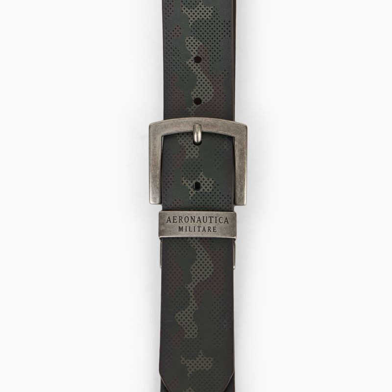 Curea de pantaloni pentru bărbați Aeronautica Militare 251CP264PL276 camou military olive / testa di moro 2