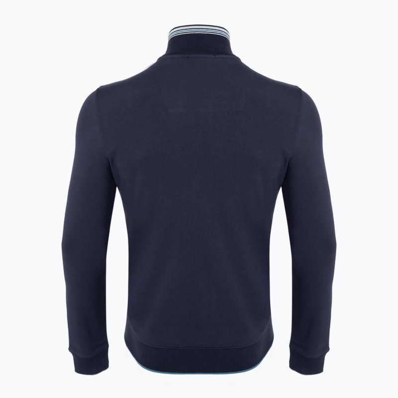 Hanorac pentru bărbați Aeronautica Militare Essential Full Zip blue navy 2