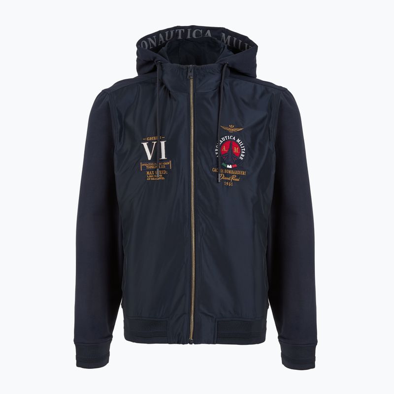 Bluză pentru bărbațiAeronautica Militare 251AF500F459 Cappucio blu navy