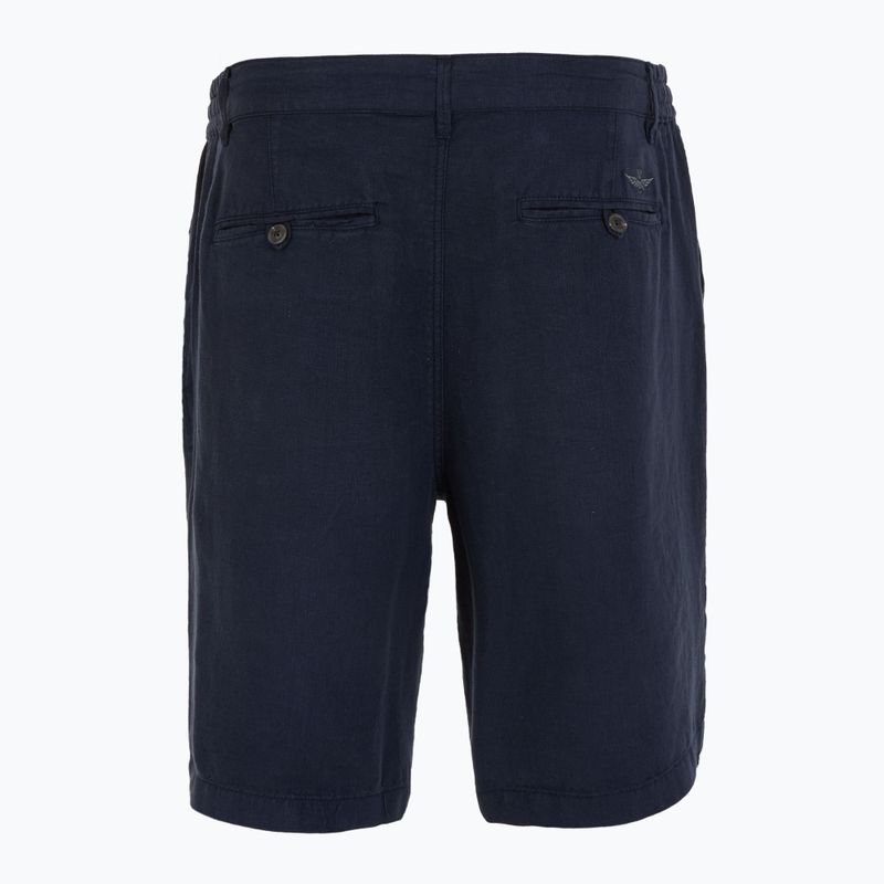 Pantaloni scurți pentru bărbați Aeronautica Militare 251BE253CT3508 blu navy washed 2