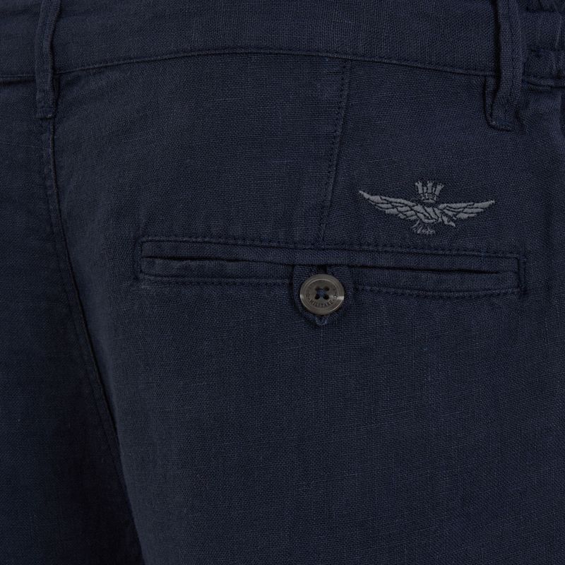 Pantaloni scurți pentru bărbați Aeronautica Militare 251BE253CT3508 blu navy washed 3