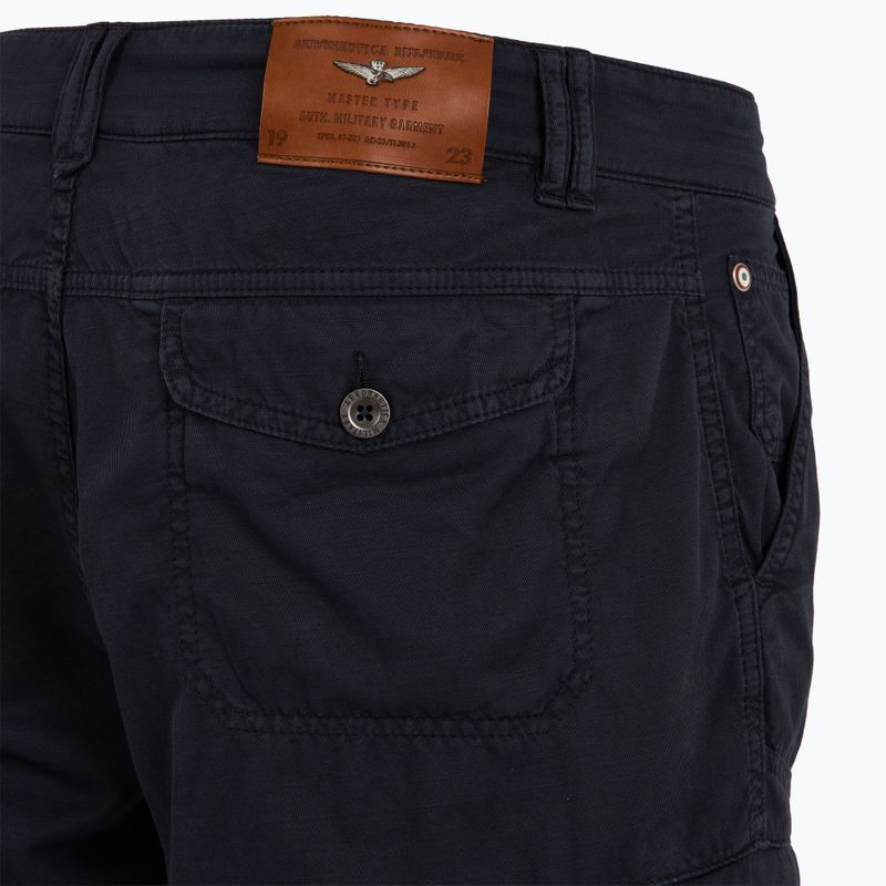 Pantaloni scurți pentru bărbați  Aeronautica Militare 251BE259CT3526 blu navy washed 4