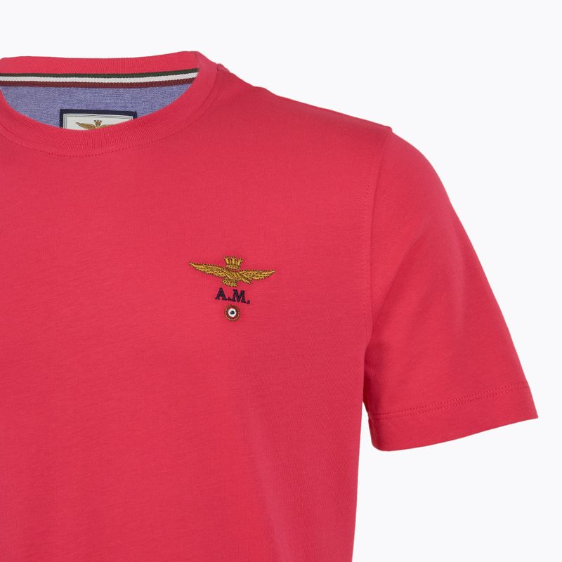 Tricou bărbați Aeronautica Militare Essential magenta 3