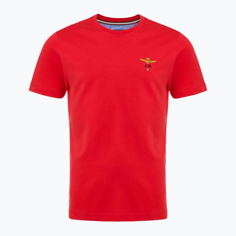 Tricou roșu Aeronautica Militare Essential Tengo pentru bărbați