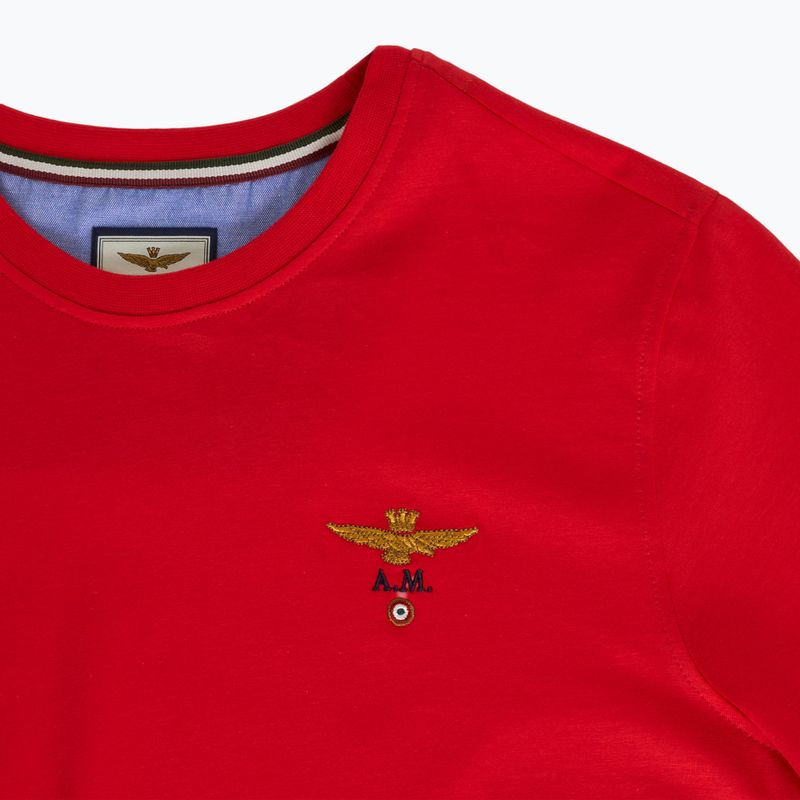 Tricou roșu Aeronautica Militare Essential Tengo pentru bărbați 3