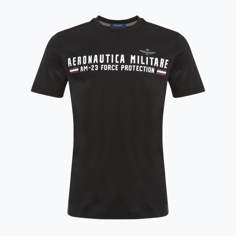 Tricou negru pentru bărbați Aeronautica Militare Heritage jet
