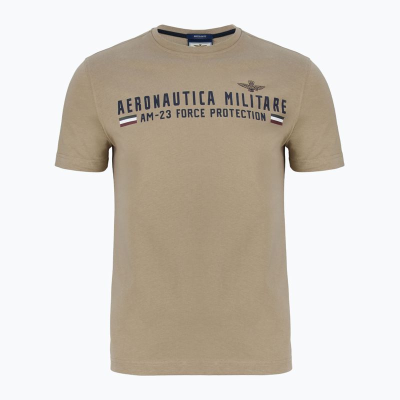 Bărbați Aeronautica Militare Heritage dune bej T-shirt