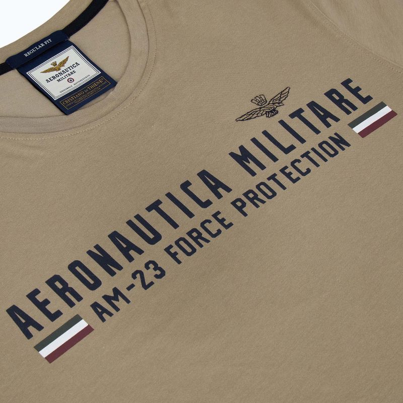 Bărbați Aeronautica Militare Heritage dune bej T-shirt 3