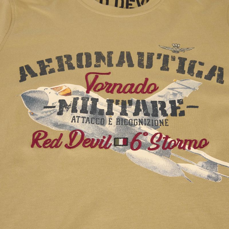 Tricou pentru bărbați Aeronautica Militare Tornado antelope beige 4