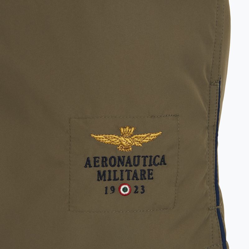 Pantaloni scurți de baie pentru bărbați Aeronautica Militare 251BW223CT2967 olive militar 3