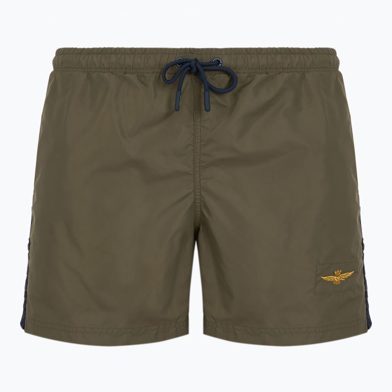Pantaloni scurți de baie pentru bărbați Aeronautica Militare 251BW225CT3539 olive militar
