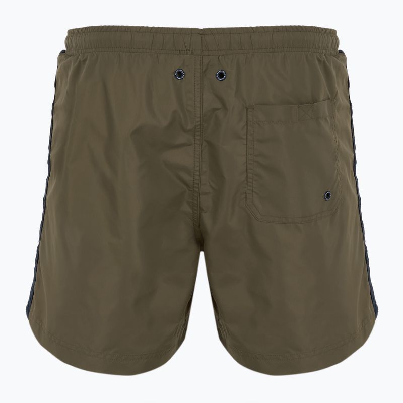Pantaloni scurți de baie pentru bărbați Aeronautica Militare 251BW225CT3539 olive militar 2