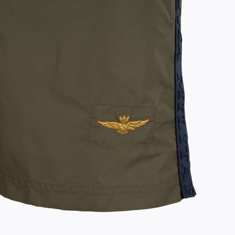 Pantaloni scurți de baie pentru bărbați Aeronautica Militare 251BW225CT3539 olive militar 3