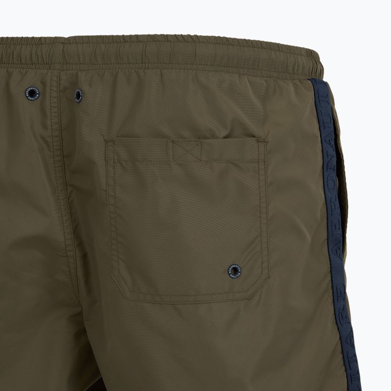 Pantaloni scurți de baie pentru bărbați Aeronautica Militare 251BW225CT3539 olive militar 5