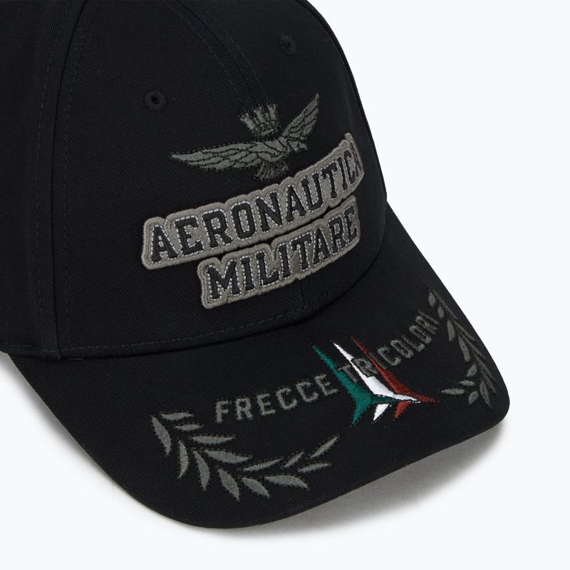 Aeronautica Militare șapcă de baseball pentru bărbați 251HA1104CT2261 negru jet 3