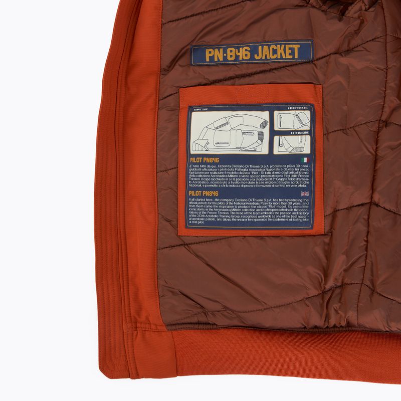 Geacă pentru bărbați  Aeronautica Militare 252AB3024UCT03151 Lth clay orange 8