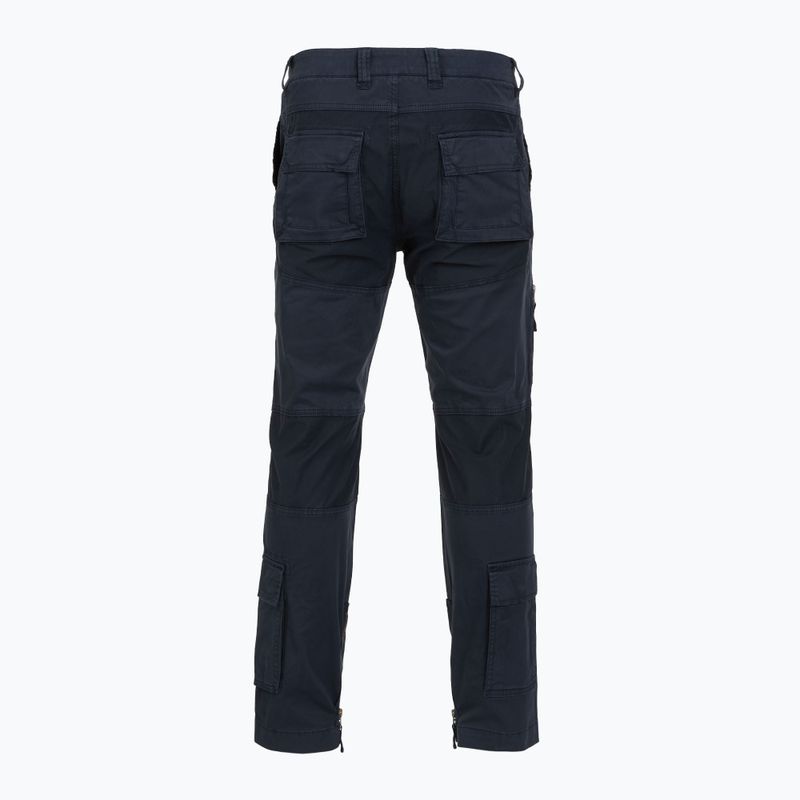 Pantaloni pentru bărbați Aeronautica Militare 252PA1387UCT01493 Iconic Anti-G blu navy 2
