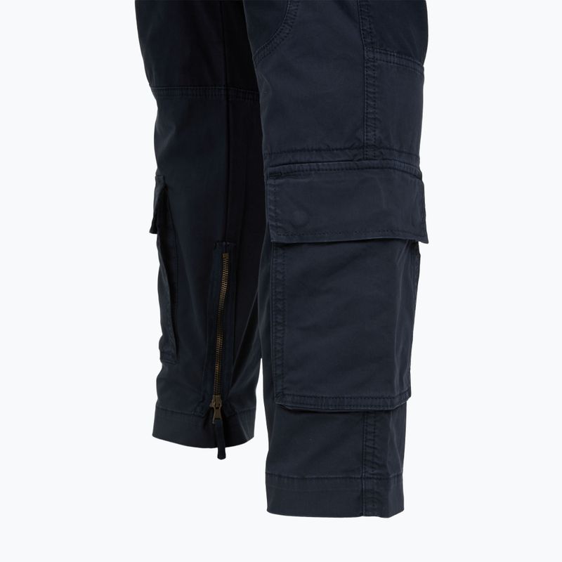 Pantaloni pentru bărbați Aeronautica Militare 252PA1387UCT01493 Iconic Anti-G blu navy 4