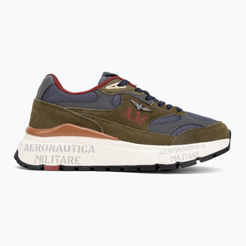 Încălțăminte pentru bărbați Buty Aeronautica Militare 252SC0318UCT04248 verde militare/blu navy 2