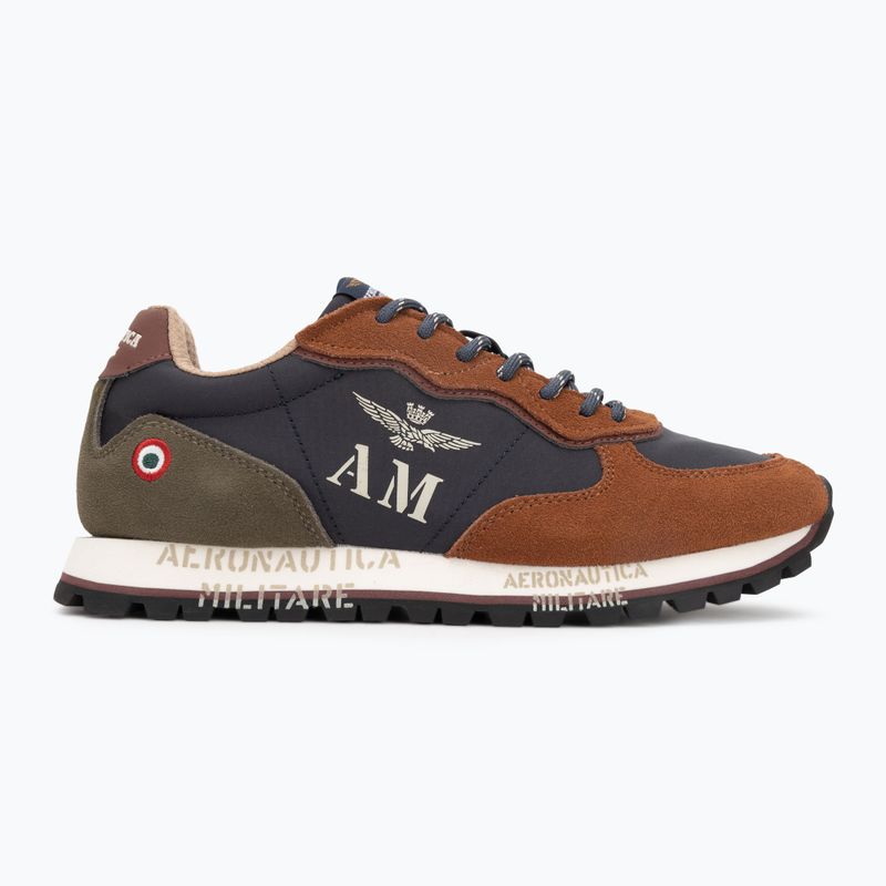 Încălțăminte pentru bărbați Buty Aeronautica Militare 252SC0320UPL00313 blu navy/brown 2